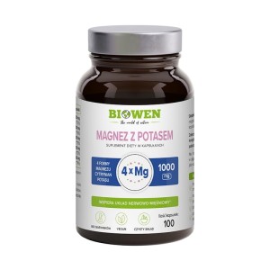 Magnez 4X z Potasem - 100 kaps