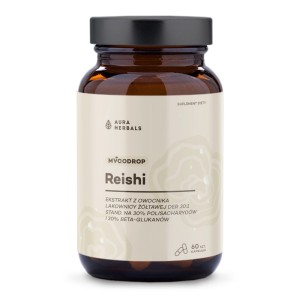 Mycodrop, Reishi 30:1, 30% beta-glukan, 60 kaps.