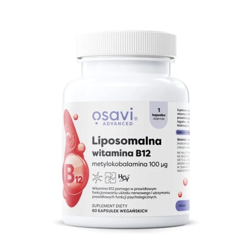 Liposomalna Witamina B12 100mcg - 60 vegan caps