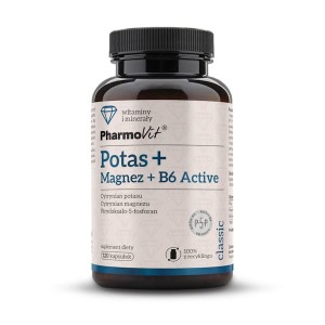 Potas + Magnez + B6 Active  120 kaps krótka data