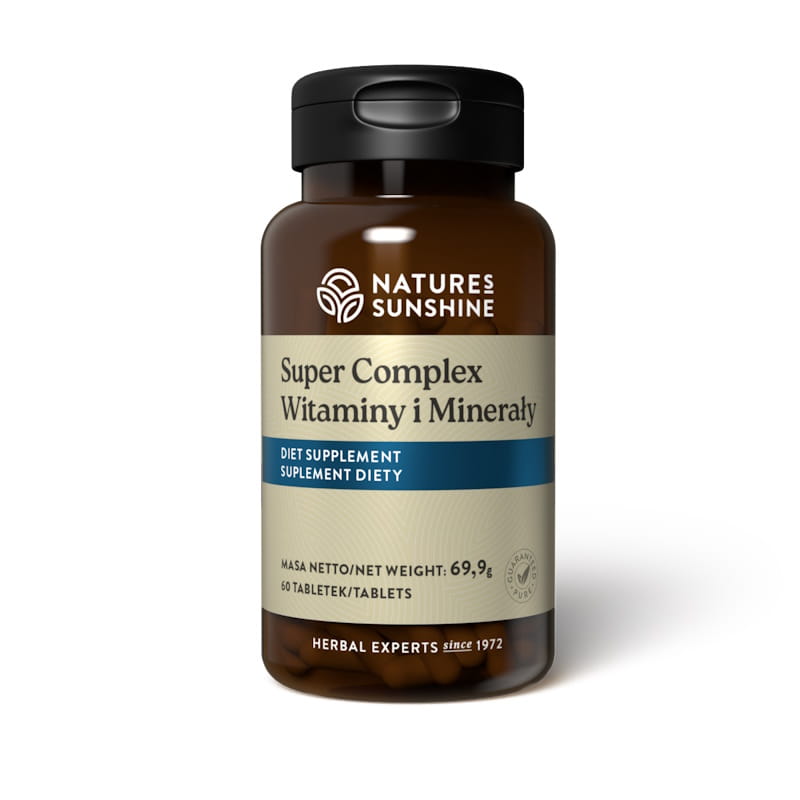 Мультивитамины Nature's Sunshine Super Complex, 24 витамина и минерала, таблетки