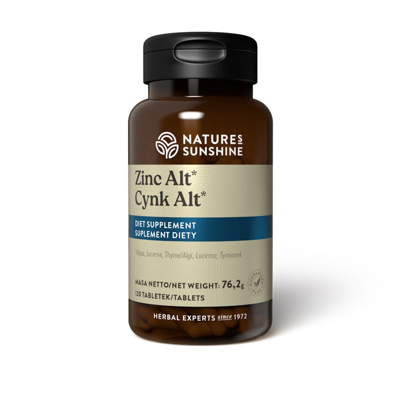 Цинк Nature's Sunshine ALT, 15 мг, с бурыми водорослями и люцерной, таблетки