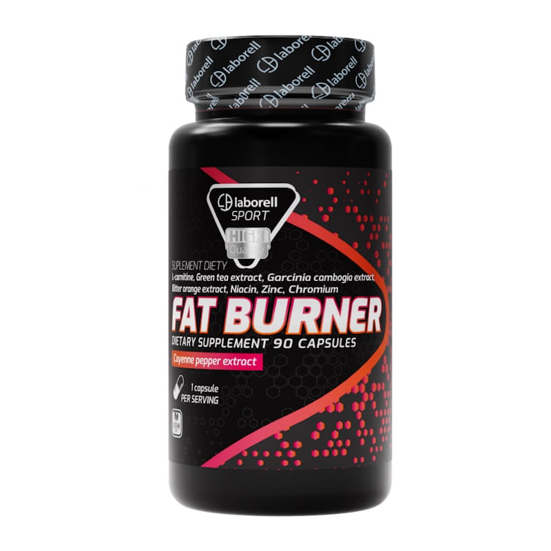 Жиросжигатель Laborell Fat Burner с L-карнитином, зелёный чай и гарциния, капсулы