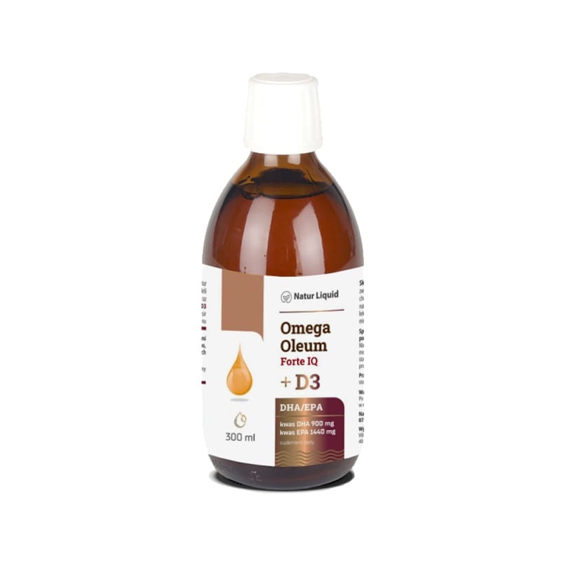 Омега-3 NaturDay Omega Oleum Forte IQ + D3, DHA и EPA, жидкость, 300 мл