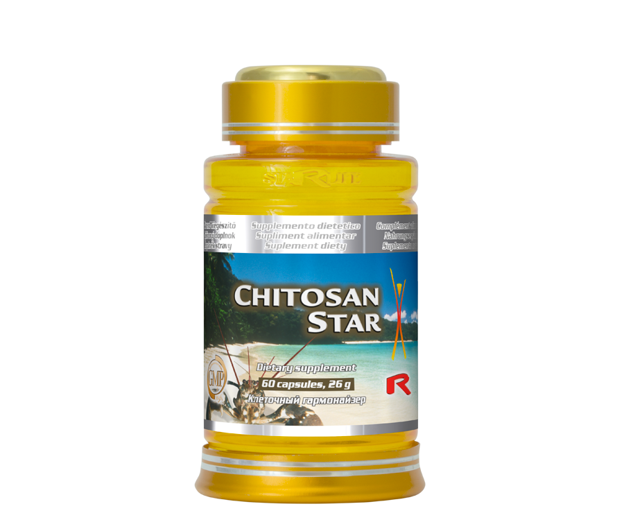 Хитозан StarLife Chitosan Star, с витамином C, для контроля массы тела, капсулы