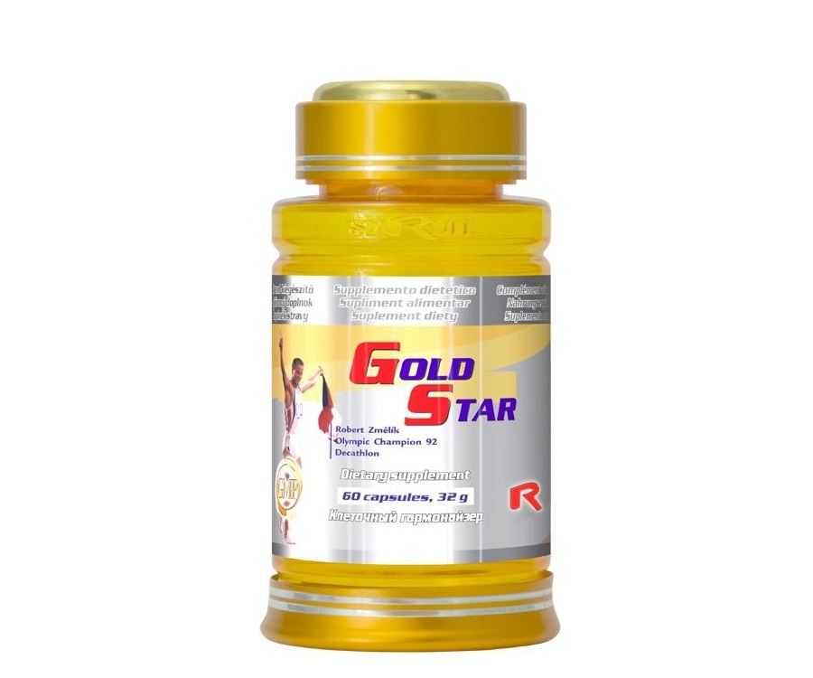 Комплекс для иммунитета StarLife Gold Star, кордицепс, рейши и женьшень, капсулы