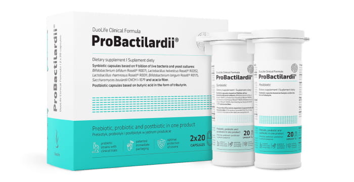 Пробиотик DuoLife ProBactilardii, синбиотик и постбиотик, 2 вида капсул по 20 штук