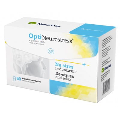 Комплекс NaturDay OptiNeurostress Spirulina, страстоцвет и шафран, при стрессе, капсулы