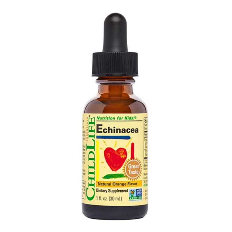 Капли с эхинацеей для детей ChildLife Essentials Echinacea, апельсин, без глютена, 29,6 мл